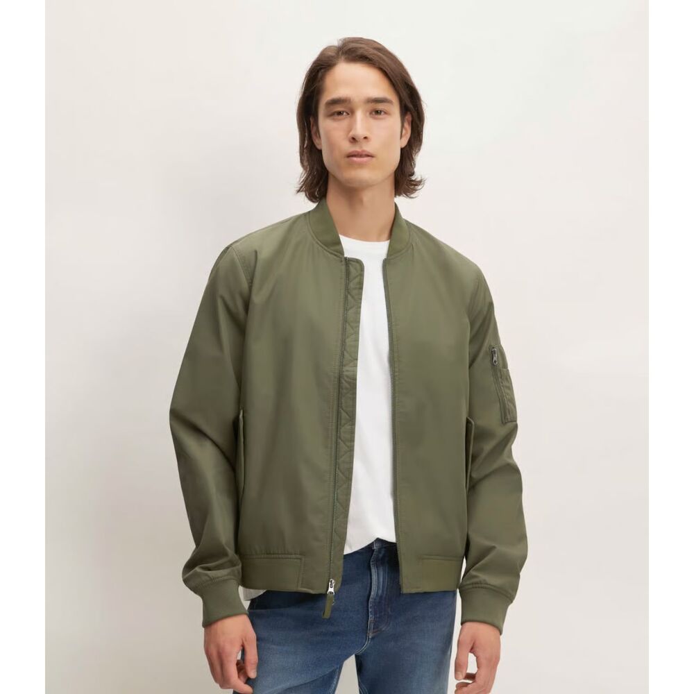 Everlane Uniform Men's The Bomber Jacket, Kalamata, Size XXL